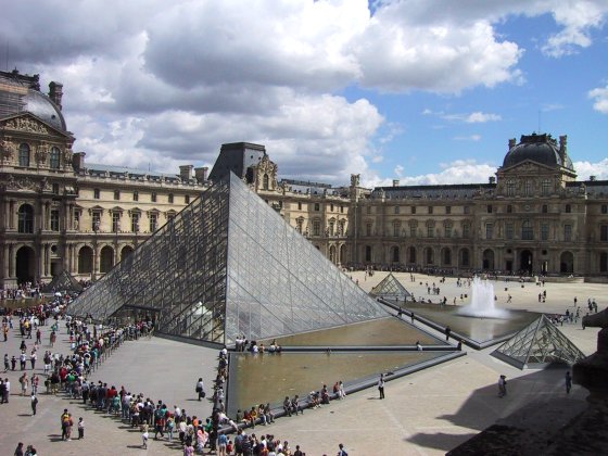 Pei's Pyramid In The Palace Courtyard
