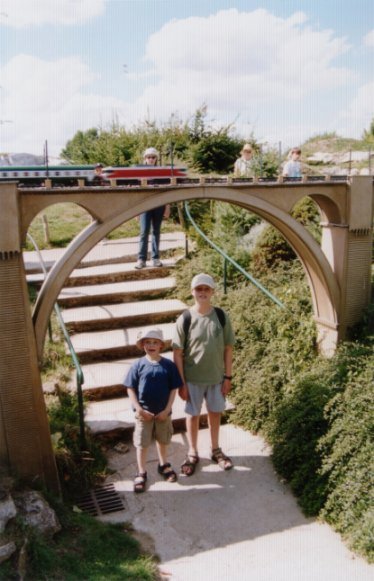 Kevin and Allen Under A Train