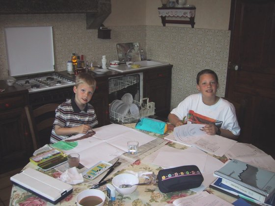 Allen and Kevin At Their Desk