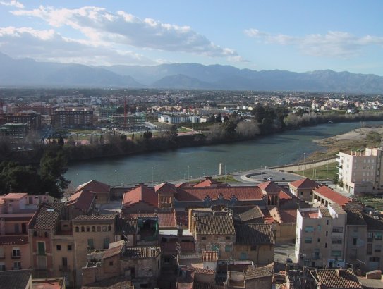 Ebro River in Tortosa